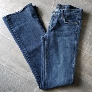 Rock & Republic Black Bling Logo Boot Cut Jeans